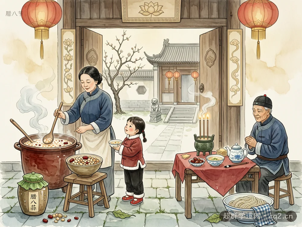腊八节（AI 生成意境插图）